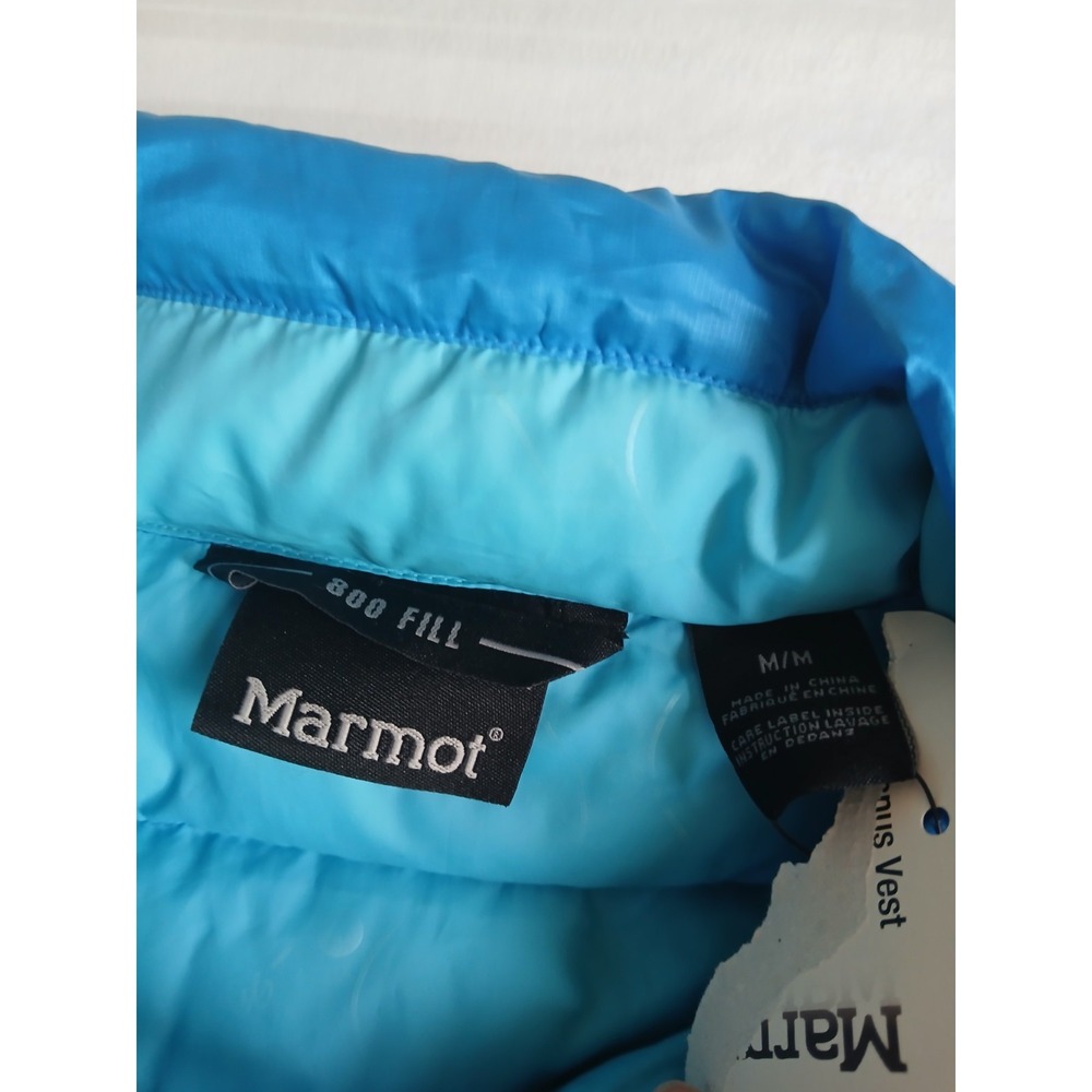 Marmot Vest Medium Womens 800 Fill Down Puffer Quilted Zip Pockets Outdoor New - Picture 6 of 14